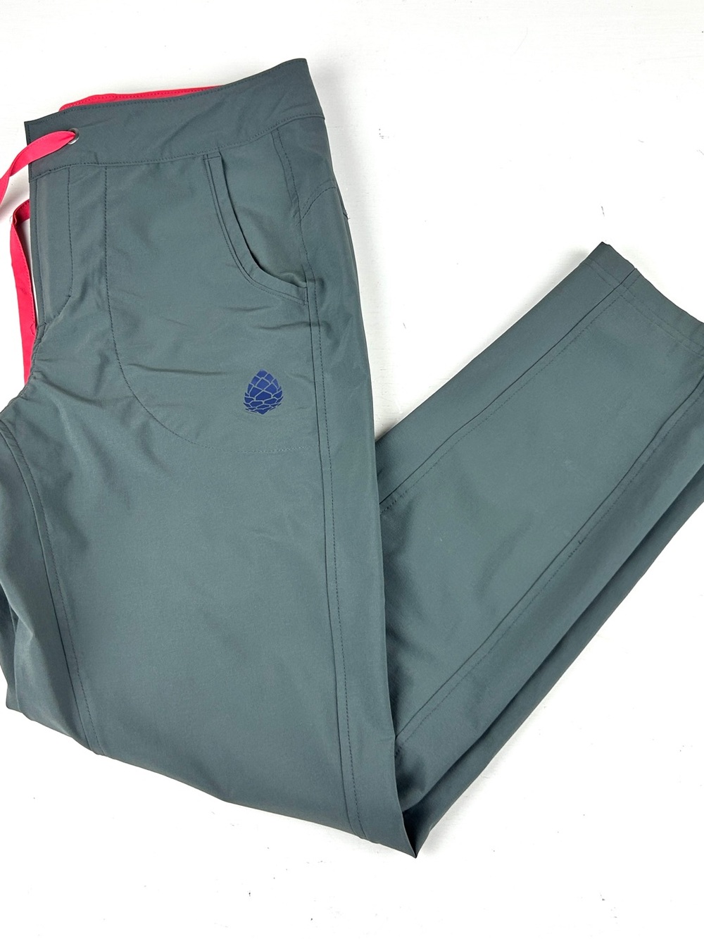 Stio Pants Womens 8R Gray Stretch Woven Hiking Board Pant Drawstring Waist